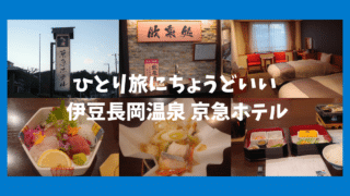【宿泊記】伊豆長岡温泉 京急ホテル｜ひとり旅にぴったり・温泉三昧で大満足